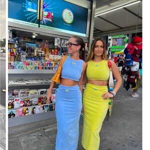 Strawberry Milk Mob Rose Red skirt set